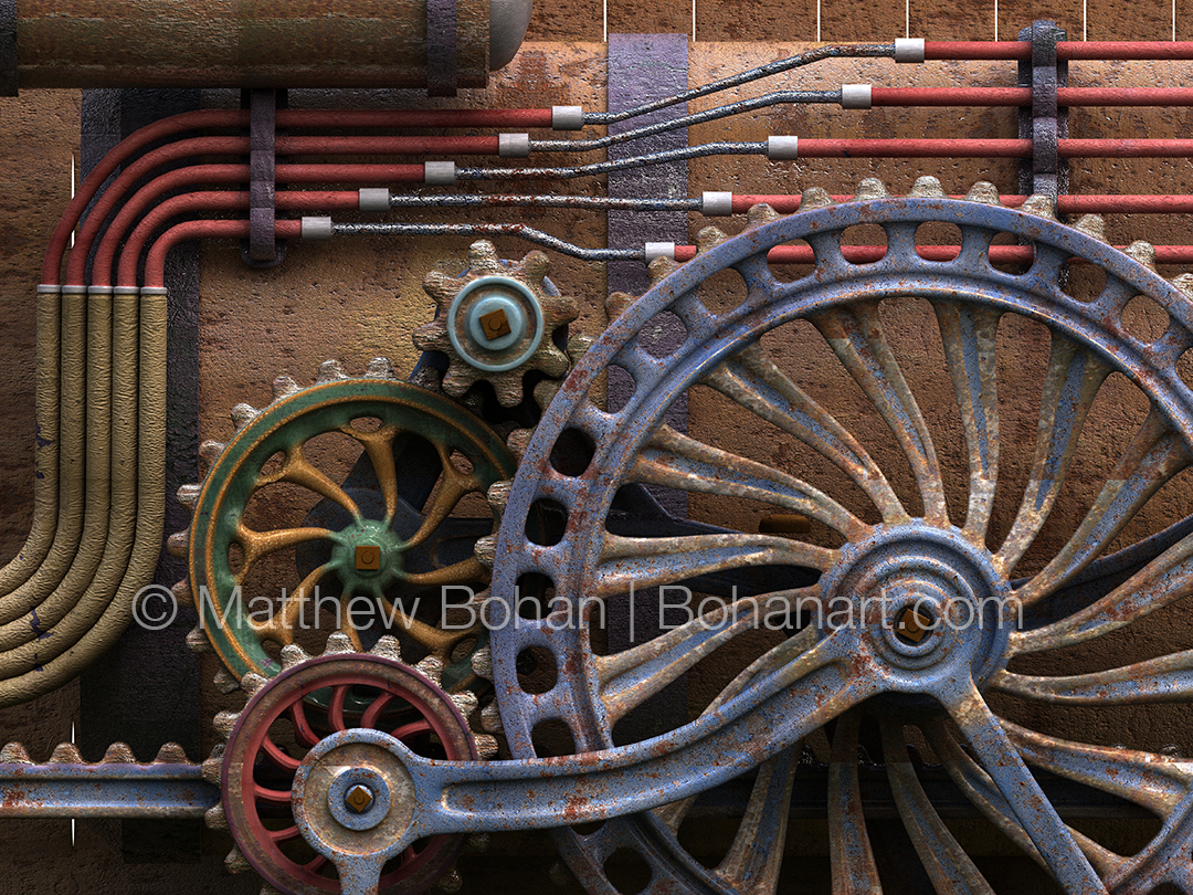 Steam Engine Gears (Lightwave 3D)